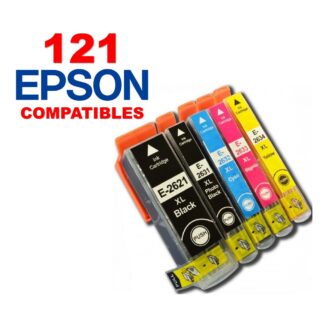 Compatible Epson 26 Black / Photo Black / Cyan / Yellow / Magenta Multipack