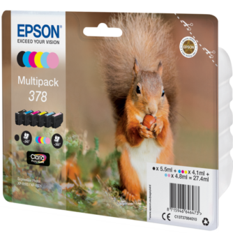 Epson 378 Squirrel Claria Photo HD Multipack 6-colours Ink