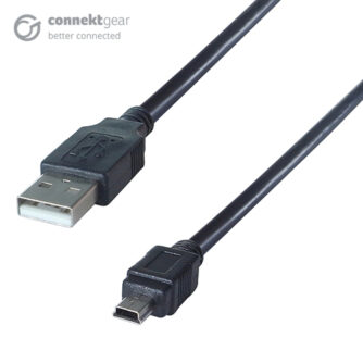2m USB 2 Connector Cable A Male to B Mini Male - High Speed
