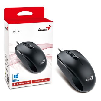 Genius DX-110 Wired USB Plug and Play Mouse - Black