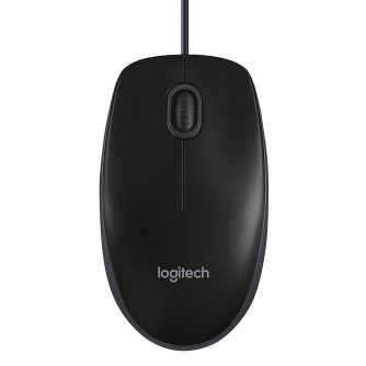 Logitech B100 Wired USB Mouse - Black
